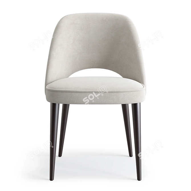 Tyler Chair: Scandinavian Chic Stool 3D model image 2