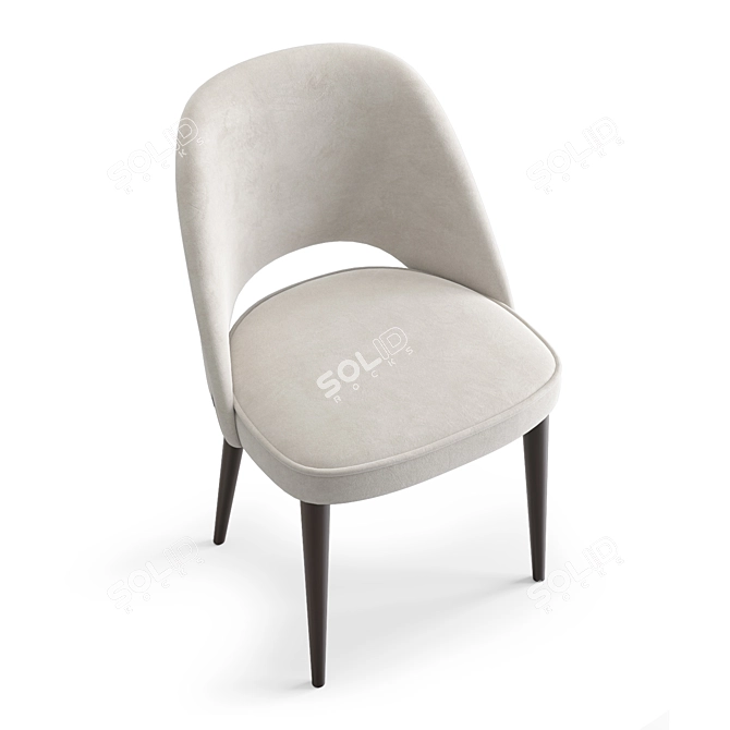 Tyler Chair: Scandinavian Chic Stool 3D model image 3
