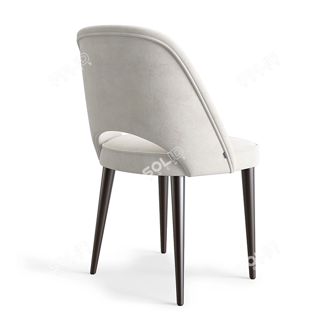 Tyler Chair: Scandinavian Chic Stool 3D model image 4