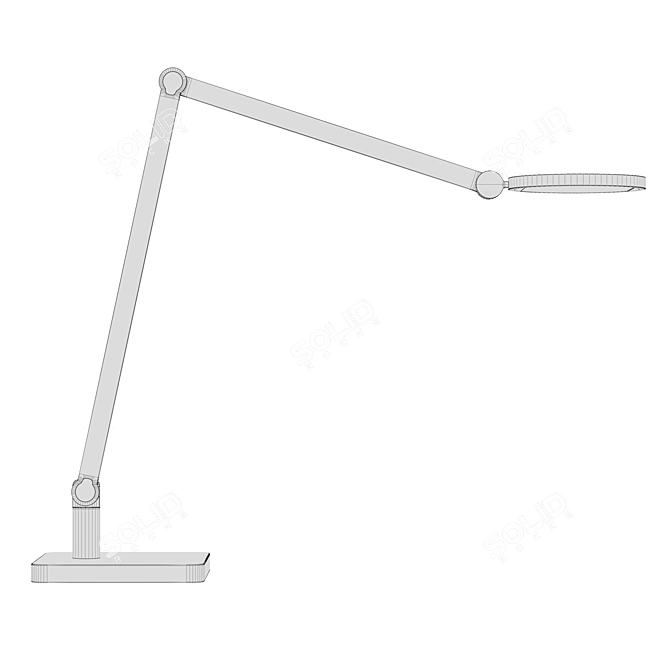 Sleek Satin White Black Light 3D model image 4