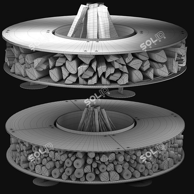 Modern Ceramic Table AK47 3D 3D model image 3