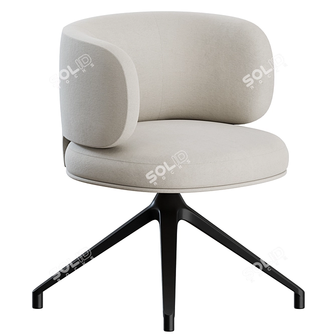 Gallotti&Radice Swivel Chair 3D Model 3D model image 1