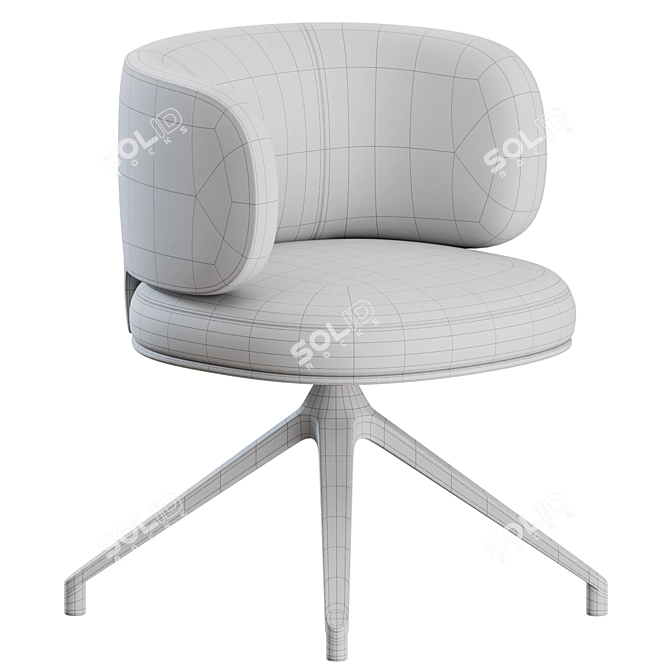 Gallotti&Radice Swivel Chair 3D Model 3D model image 3