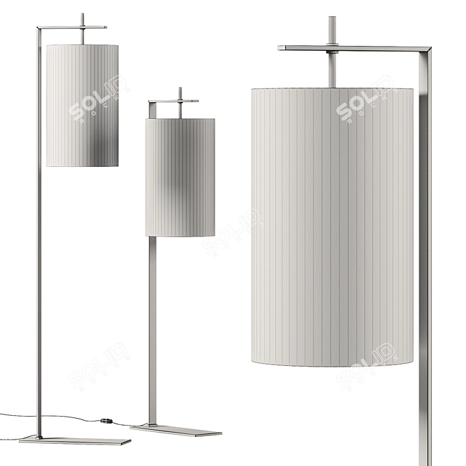 Contemporary Osaka Fl Floor Lamp 3D model image 3