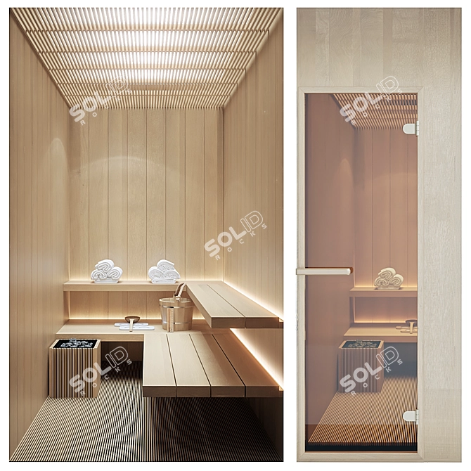 Ultimate Sauna Asset Pack 3D model image 1