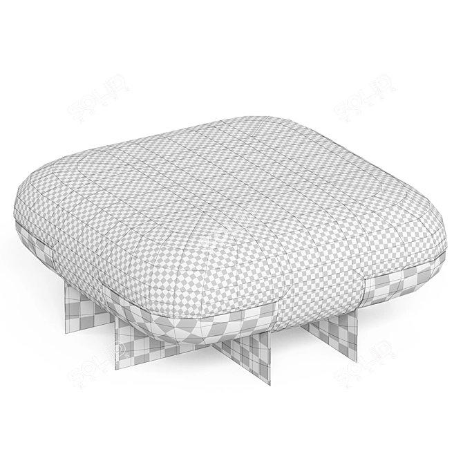 Geometric Metal Table: De Castelli 3D model image 4