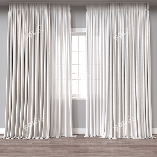 Window Treatment 3D Model Export 3D model image 1