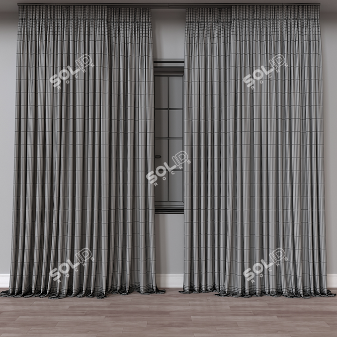 Window Treatment 3D Model Export 3D model image 4