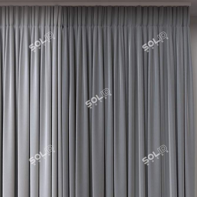  3D Curtain Model Export 111k 3D model image 3