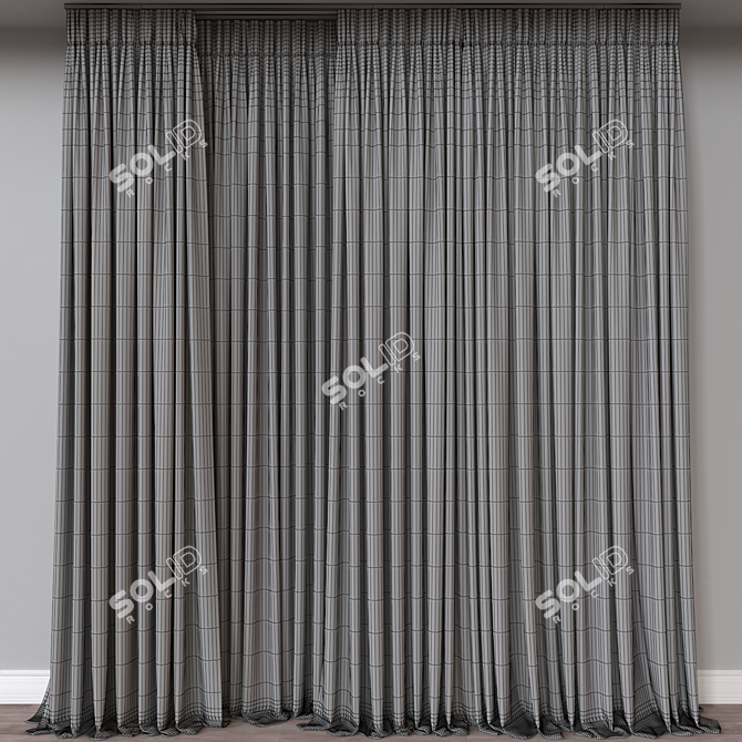  3D Curtain Model Export 111k 3D model image 4