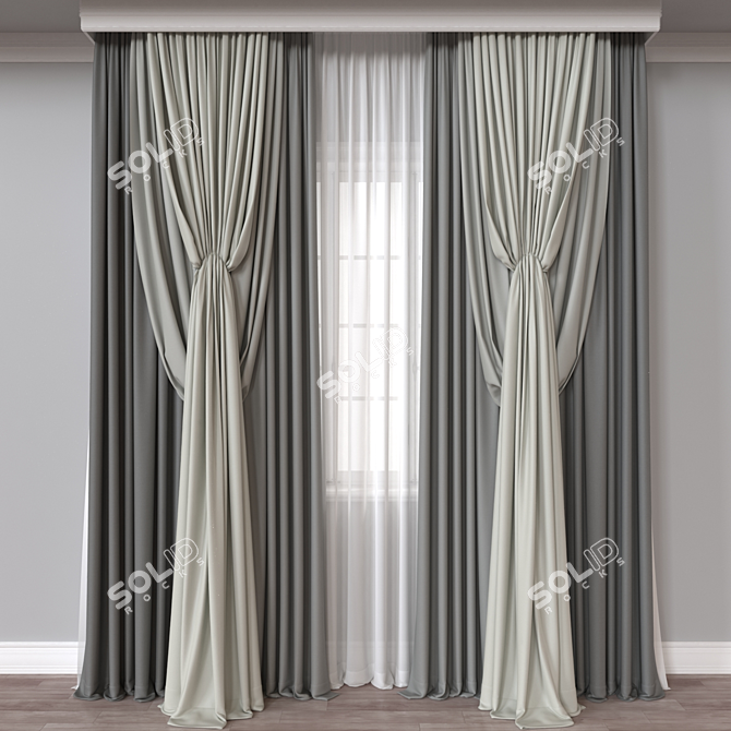 Versatile 3D Curtain, 177326 Polys 3D model image 1