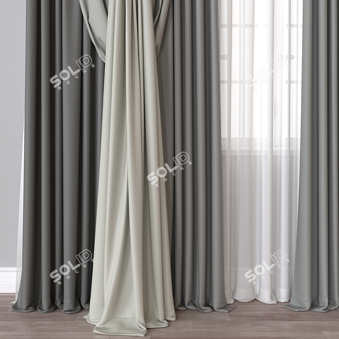 Versatile 3D Curtain, 177326 Polys 3D model image 2