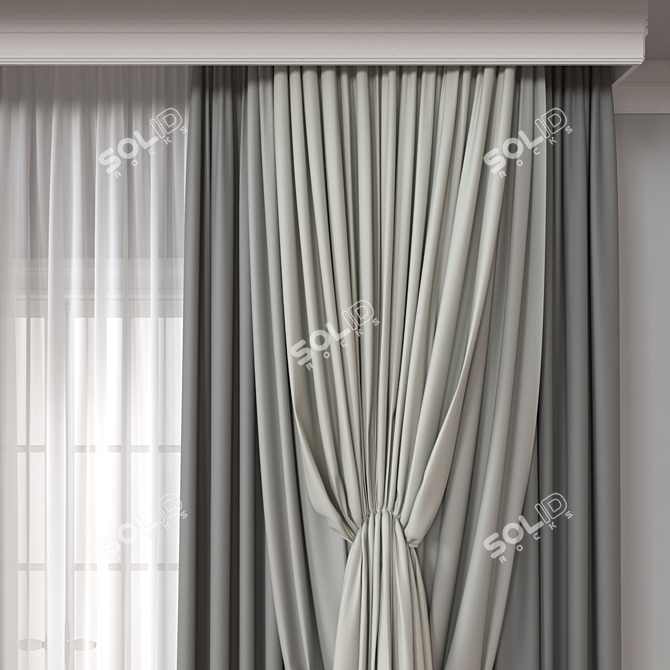 Versatile 3D Curtain, 177326 Polys 3D model image 3