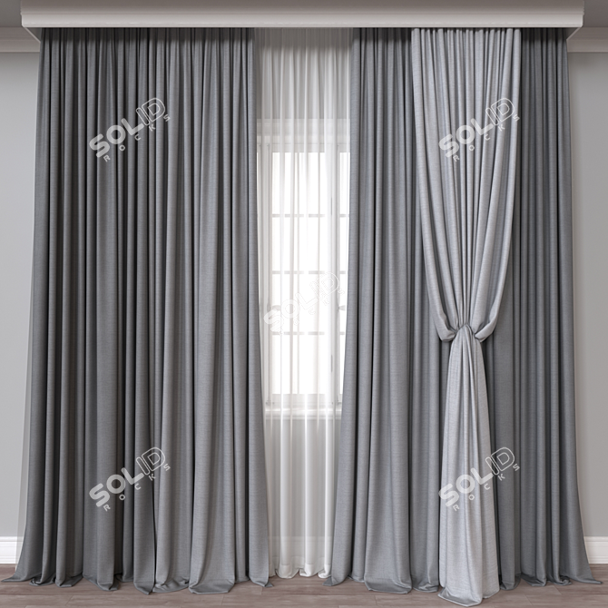  Curtain 753: 3D Model Plugin 3D model image 1