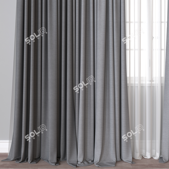  Curtain 753: 3D Model Plugin 3D model image 2