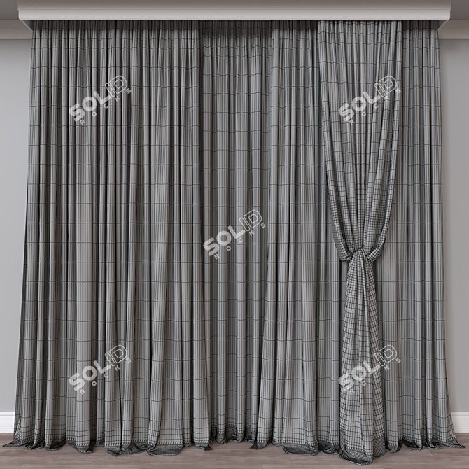  Curtain 753: 3D Model Plugin 3D model image 4