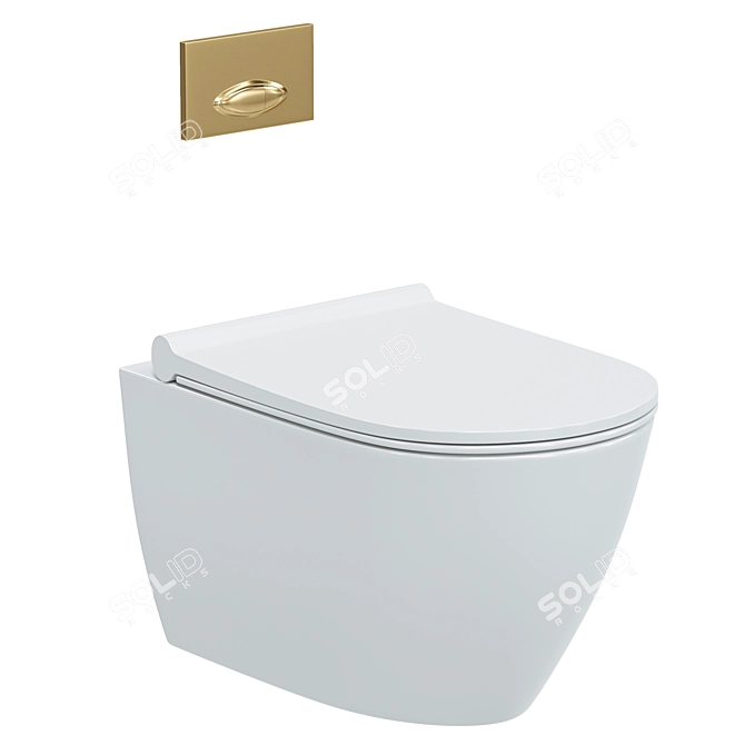 BOCCHI Venezia Hanging Toilet 3D model image 1