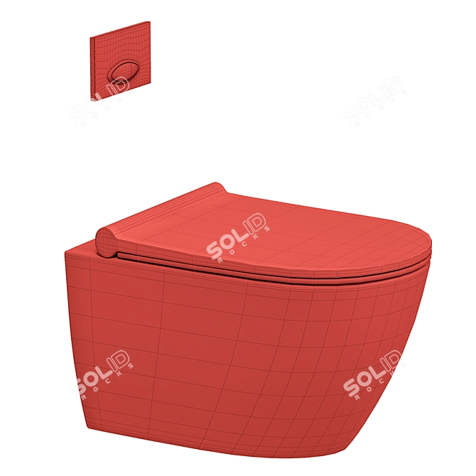 BOCCHI Venezia Hanging Toilet 3D model image 3