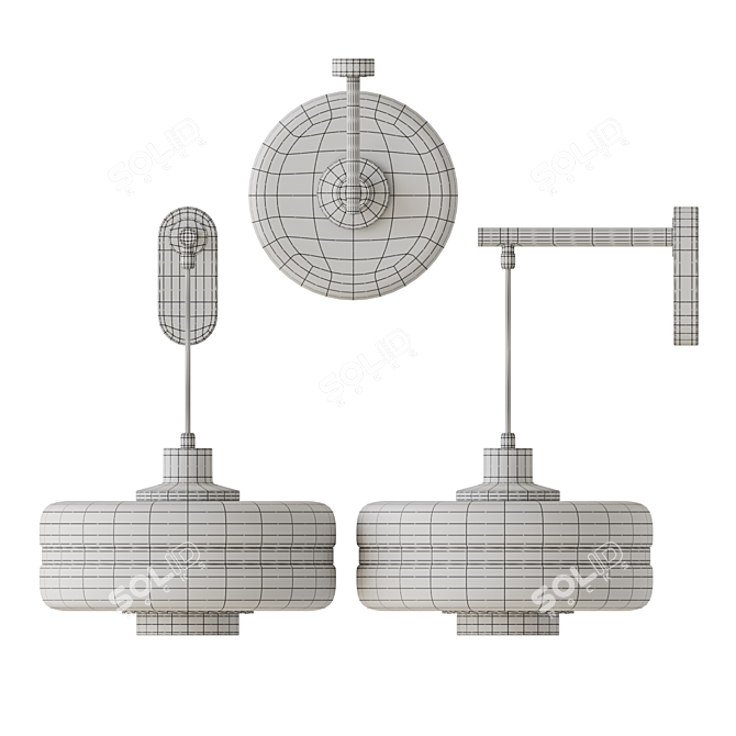 Bert Frank Masina Wall Light 3D model image 6