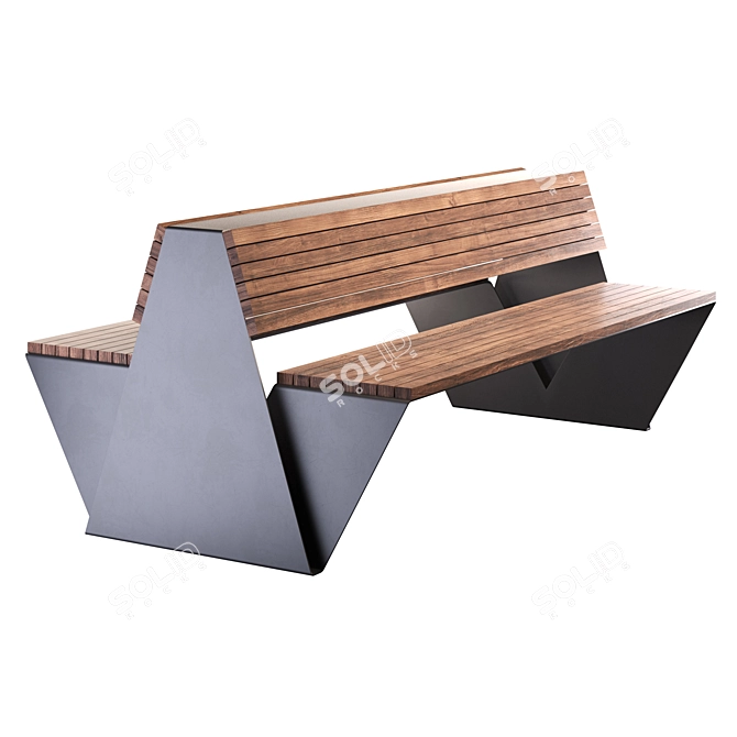 Corona 9 Physical Material Bench 3D model image 3