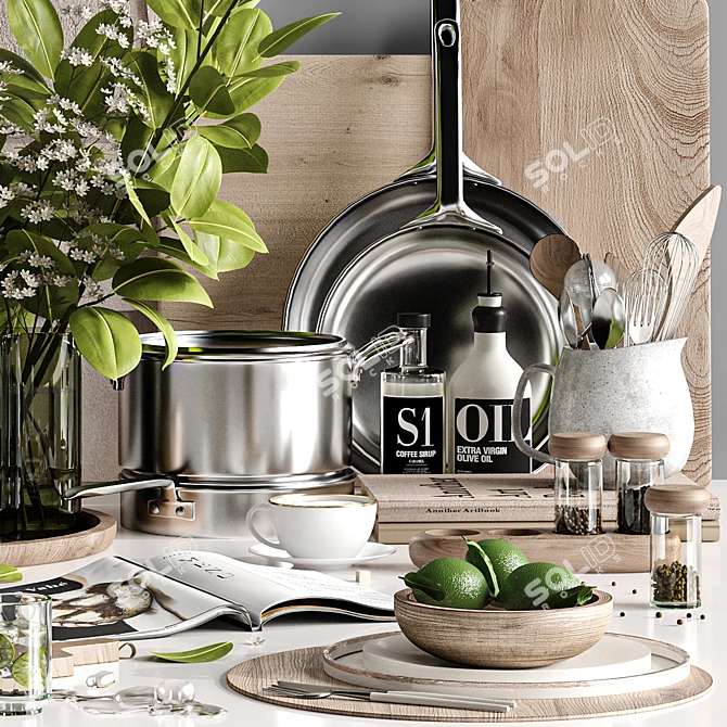 Premier Kitchen Set, 3D Model 3D model image 5