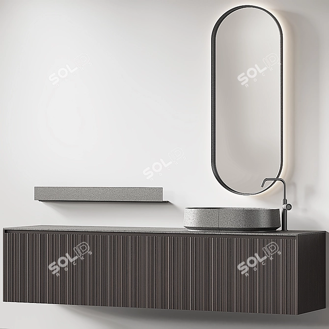 Elegant Edone Vanity Set 3D model image 3