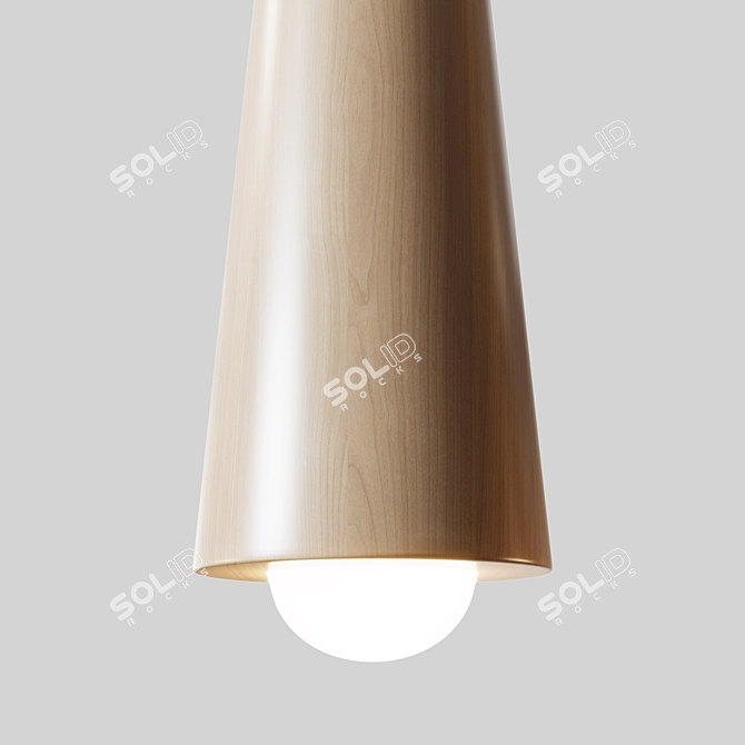 Stylish Pendant Light Fixture with Contemporary Design 3D model image 2