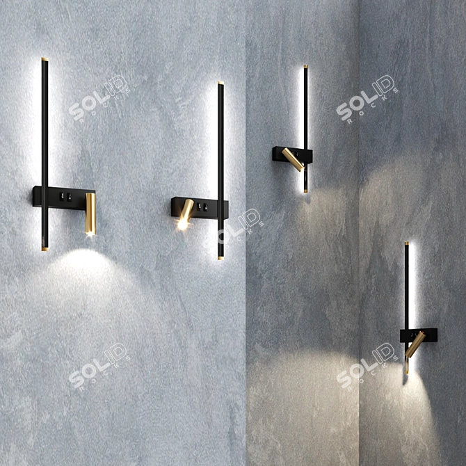 Modern LED Wall Lamp - 13W 3D model image 2