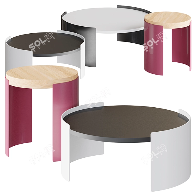 Modern Elegance Cassina Side Table 3D model image 1