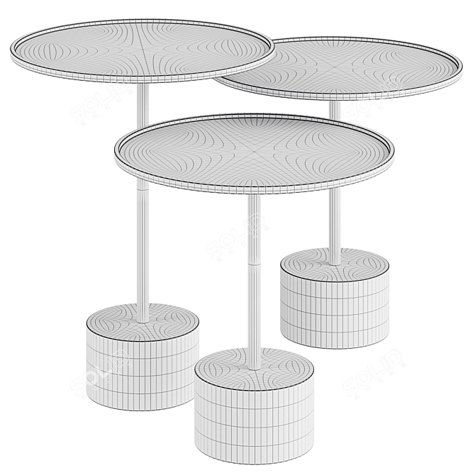 Modern Cassina Side Table 3D model image 2