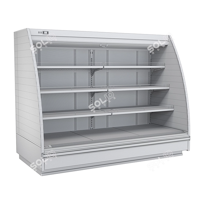 Title: Wall-Mounted Display Cabinet "Warsaw 3D model image 3