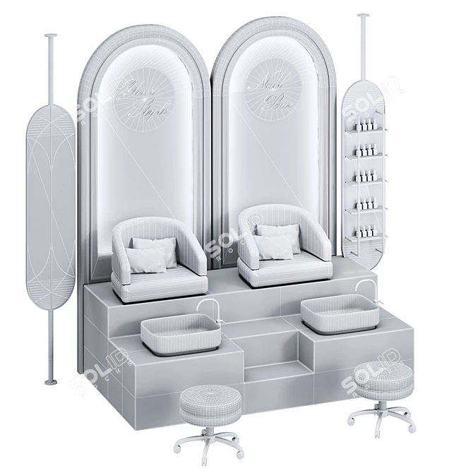 Professional Pedicure Equipment Model 3D model image 5