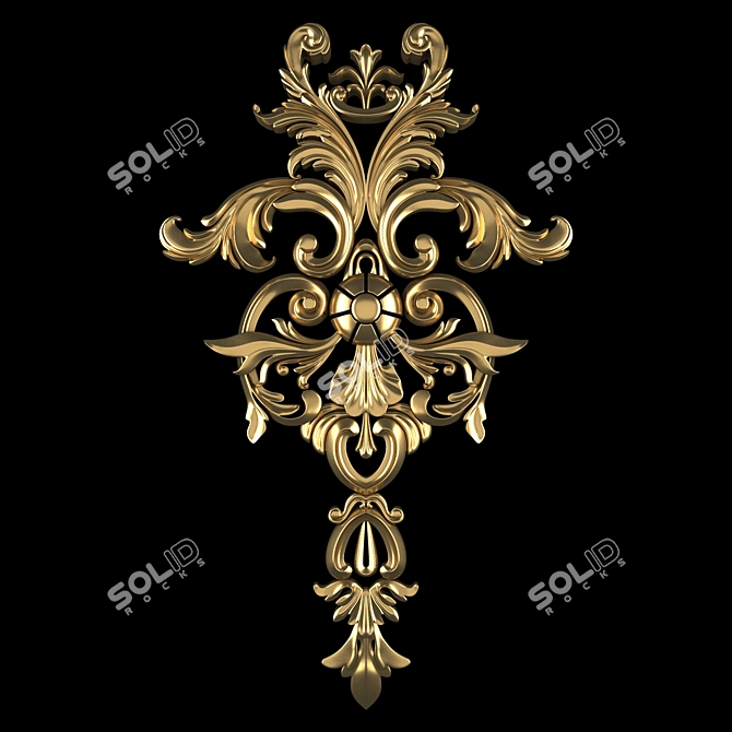 Luxury 3D Ornament Render Models 3D model image 1