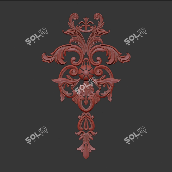 Luxury 3D Ornament Render Models 3D model image 7