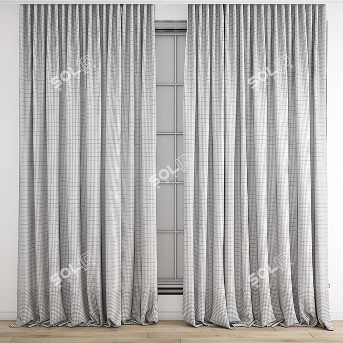 Polygonal Model Curtain Archive Texture 3D model image 3