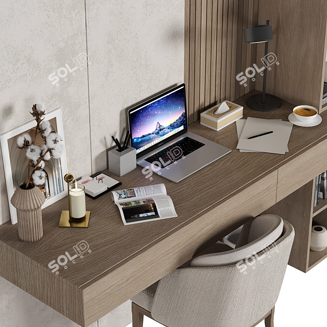 Versatile Home Office Furniture Set 3D model image 3