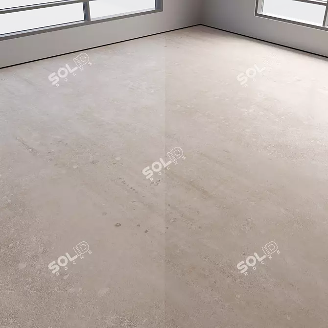 Polished Seamless Concrete Flooring 3D model image 2