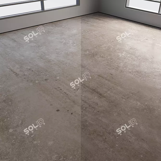 Polished Seamless Concrete Flooring 3D model image 4