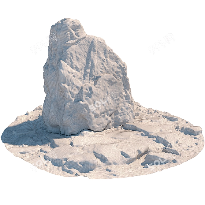 Stone Sculpture 3D Model Kit 3D model image 7