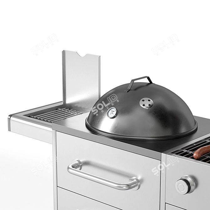 Outdoor BBQ Grill 3D Model 3D model image 3