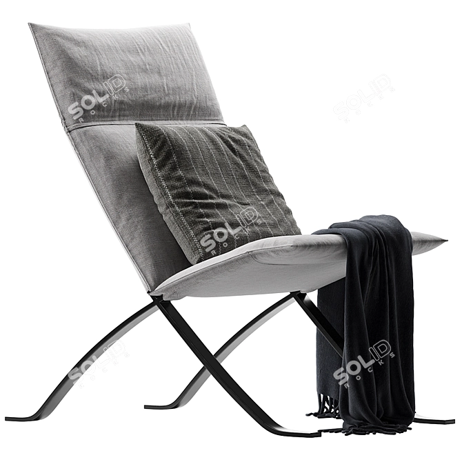  Luxe Relax Armchair 2016 Model 3D model image 1