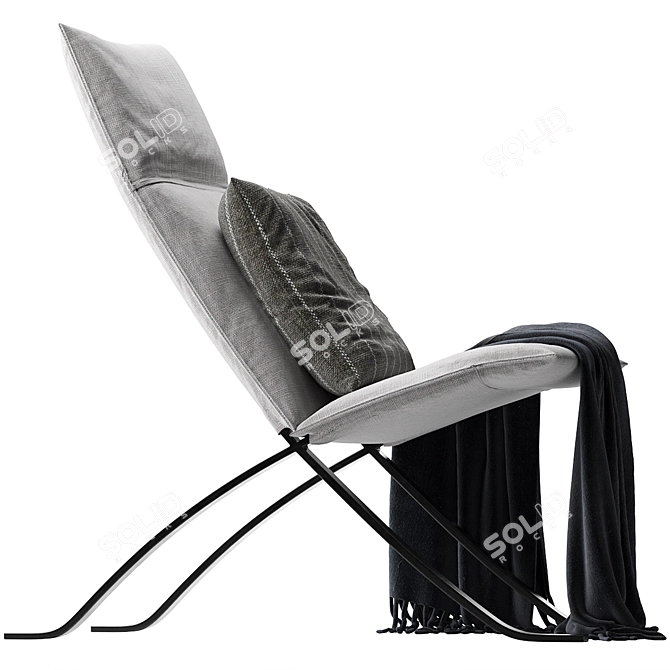  Luxe Relax Armchair 2016 Model 3D model image 3