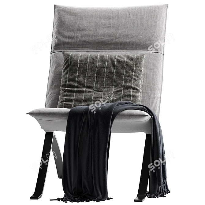  Luxe Relax Armchair 2016 Model 3D model image 5