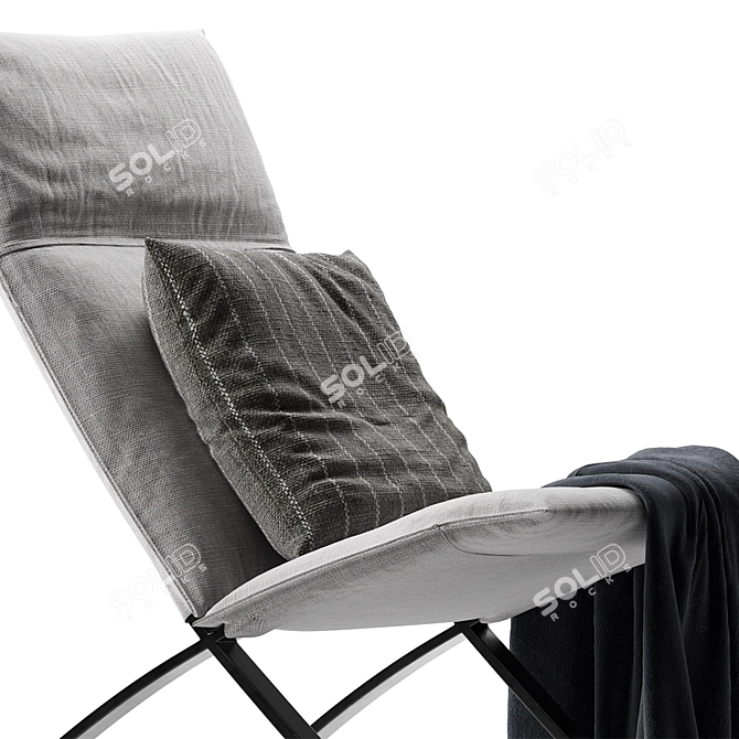  Luxe Relax Armchair 2016 Model 3D model image 6