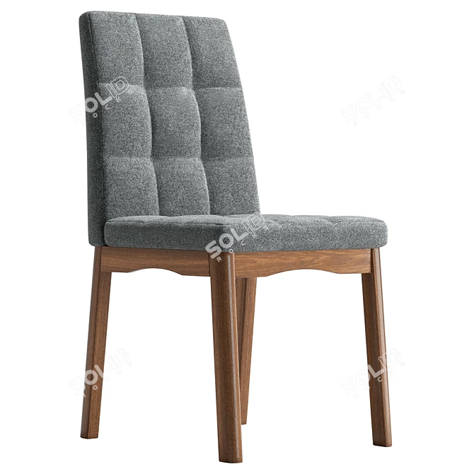 Modern Dining Chair Set 2 3D model image 1