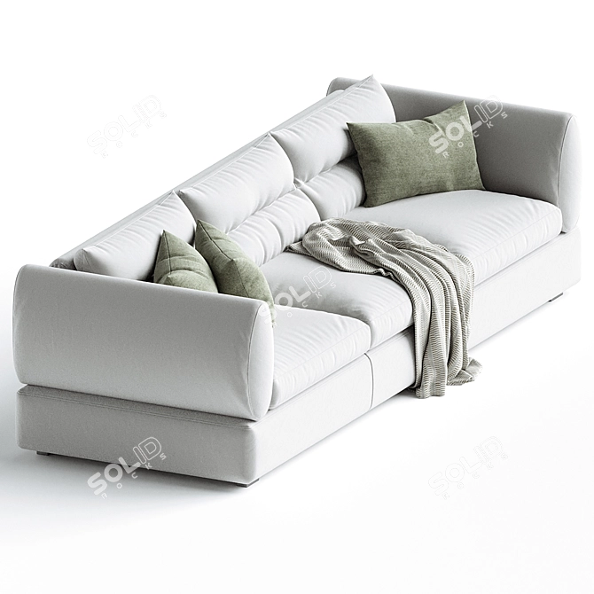 Elegant Parma Sofa Set 3D model image 3