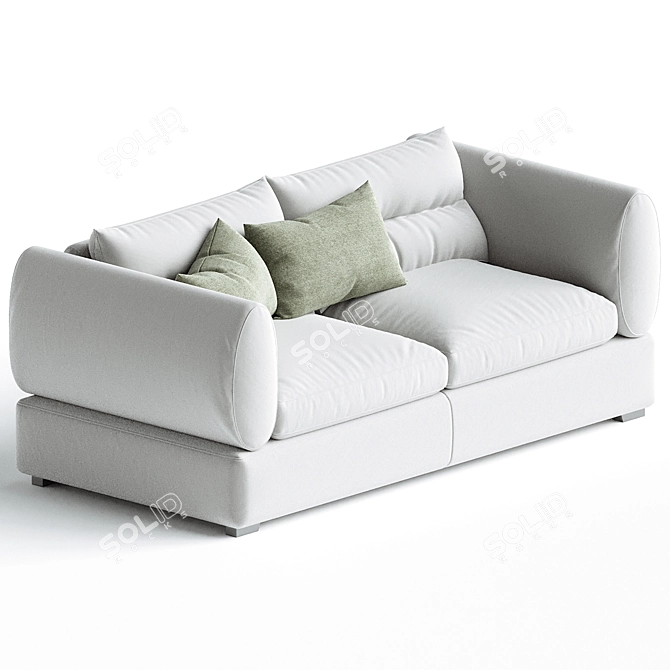 Elegant Parma Sofa Set 3D model image 4