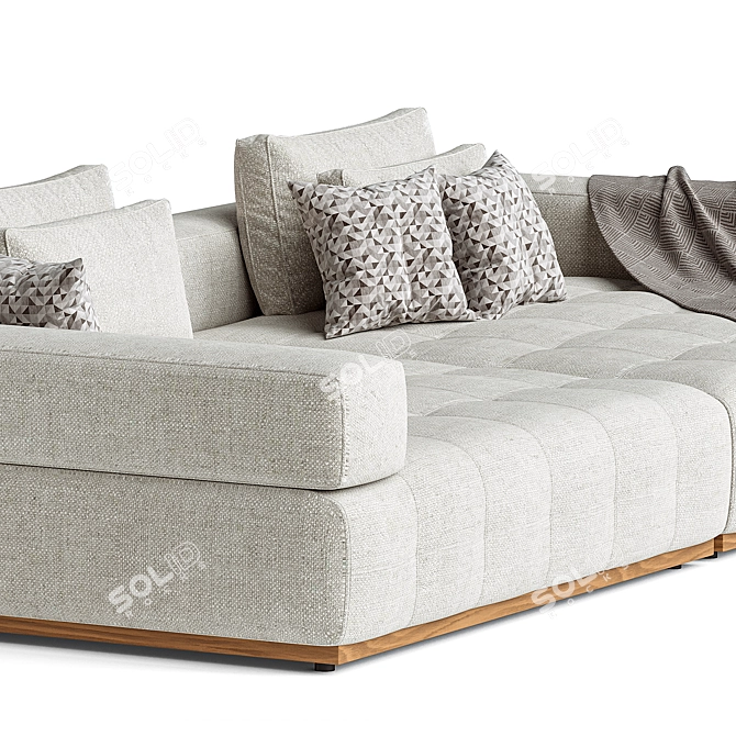 Rion Sectional Sofa Set Solution 3D model image 2