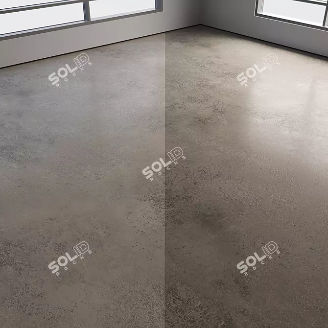 Colored Seamless Concrete Flooring 3D model image 2