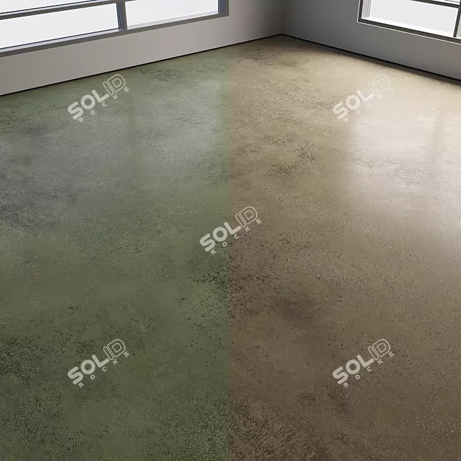 Colored Seamless Concrete Flooring 3D model image 3